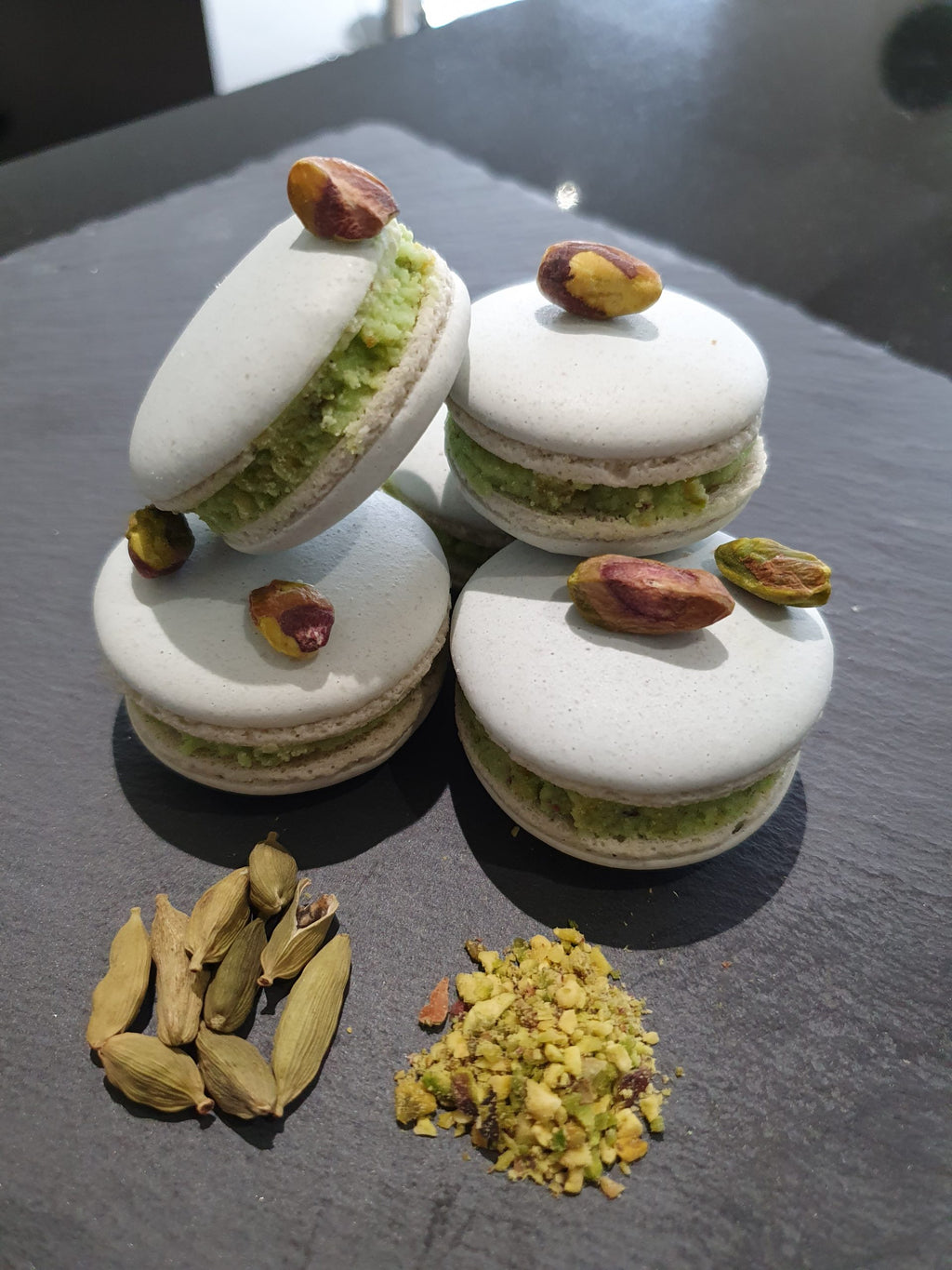 10 Barfi Filled Macarons