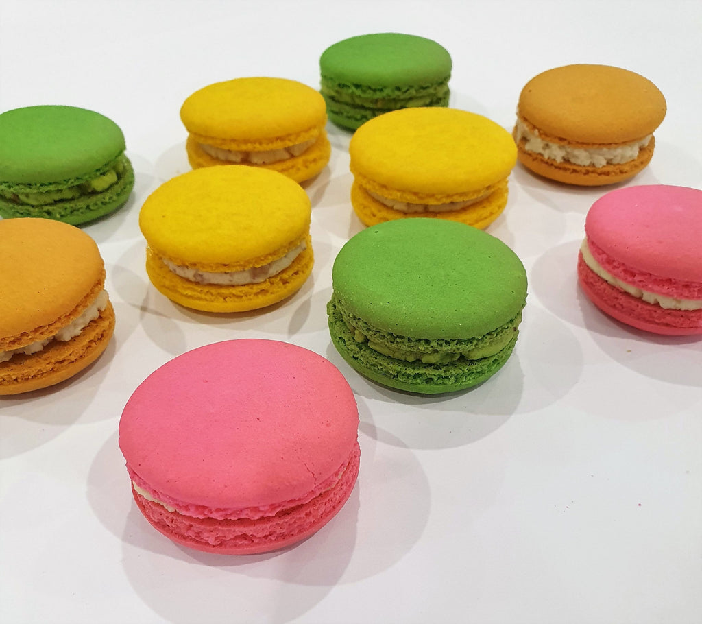 10 Barfi Filled Macarons
