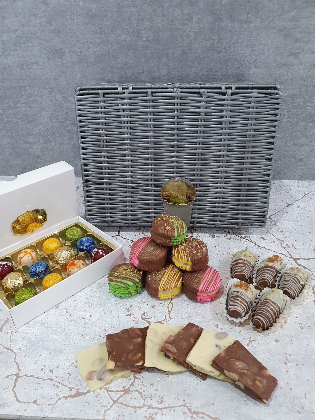 Luxury Grey Hamper Basket