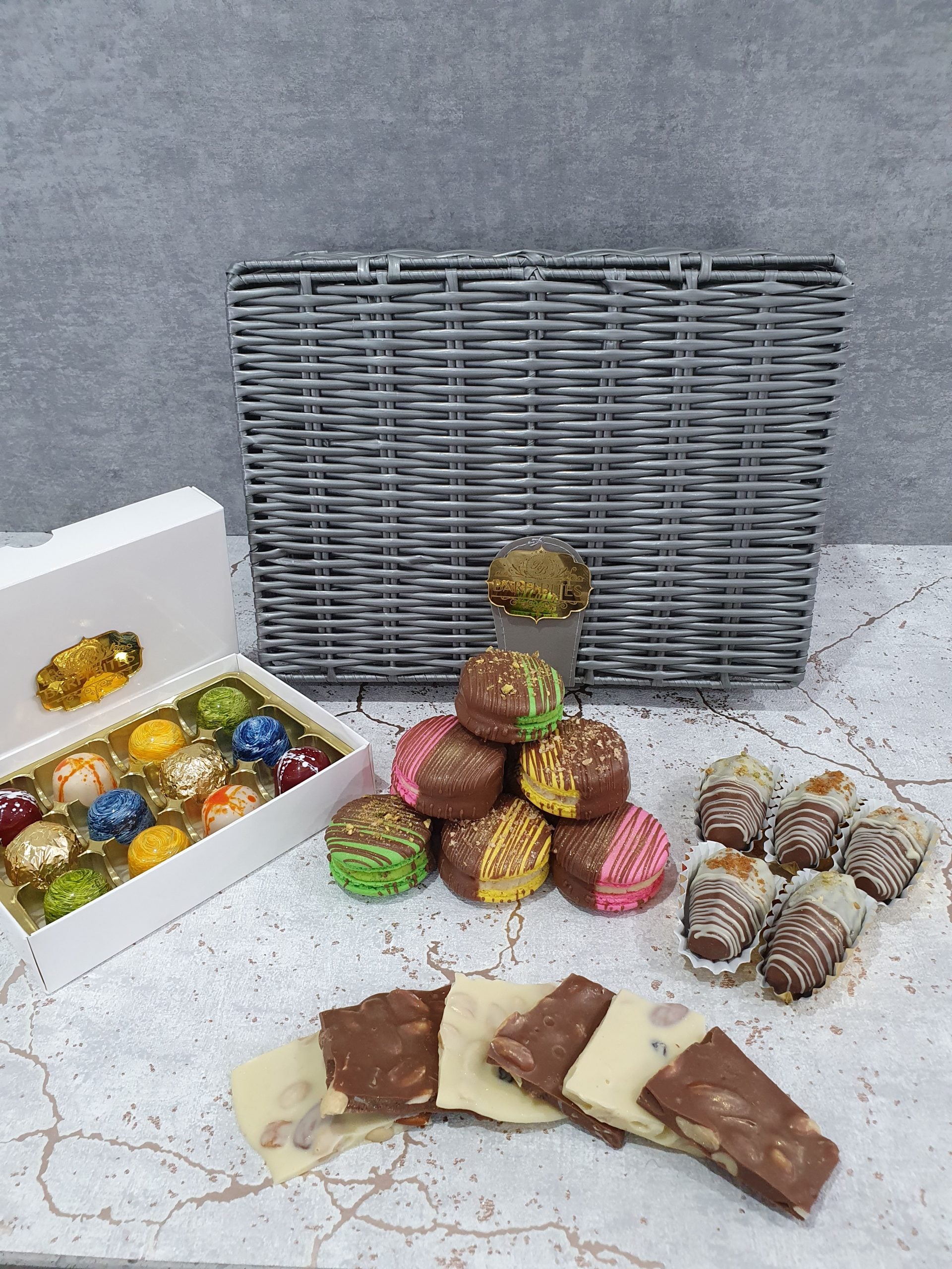 Luxury Grey Hamper Basket