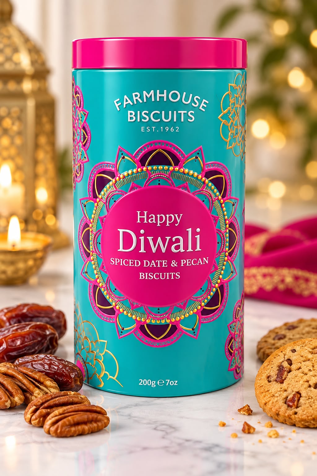 Diwali Metal Biscuit Tins