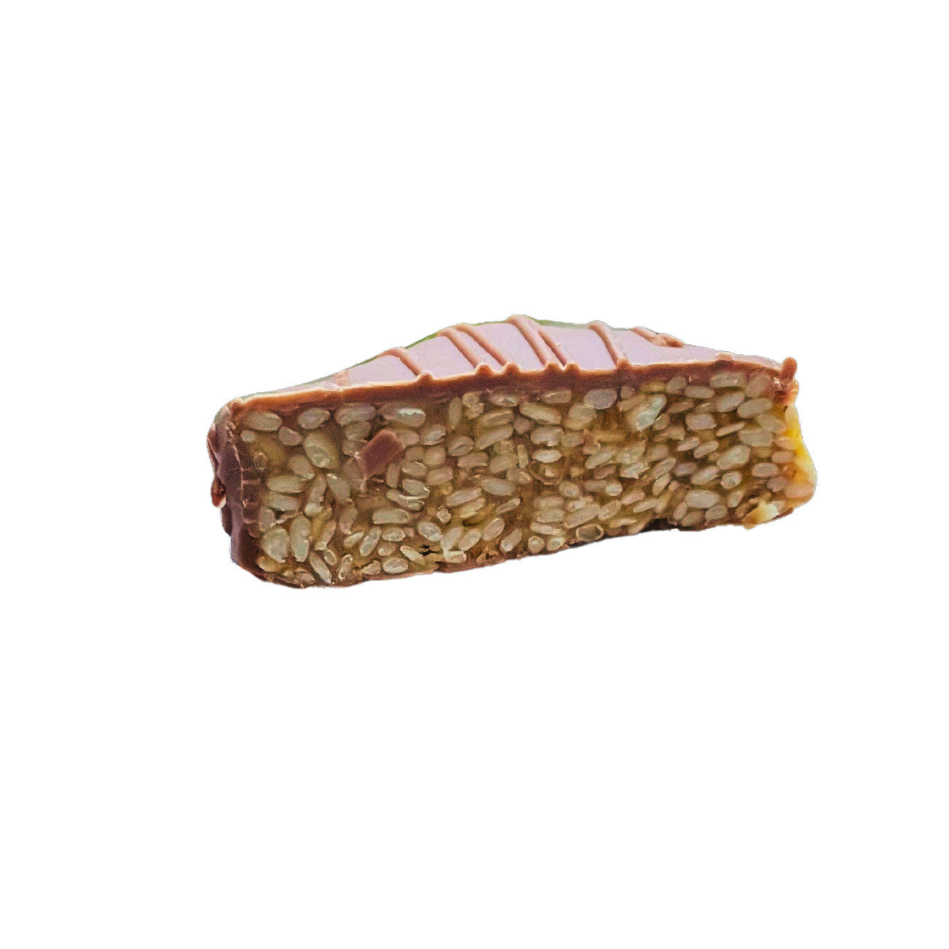 Chocolate Tul Sakri (Sesame Snap) Coated Squares